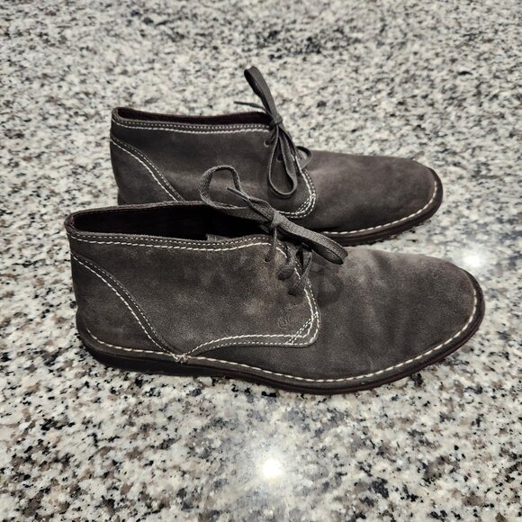 John Varvatos Grey Suede chukka Boots main image 4
